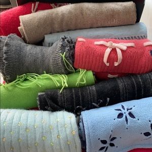 9 winter scarves for $18!